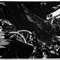 Black And White Print - Napoleon And A Horse